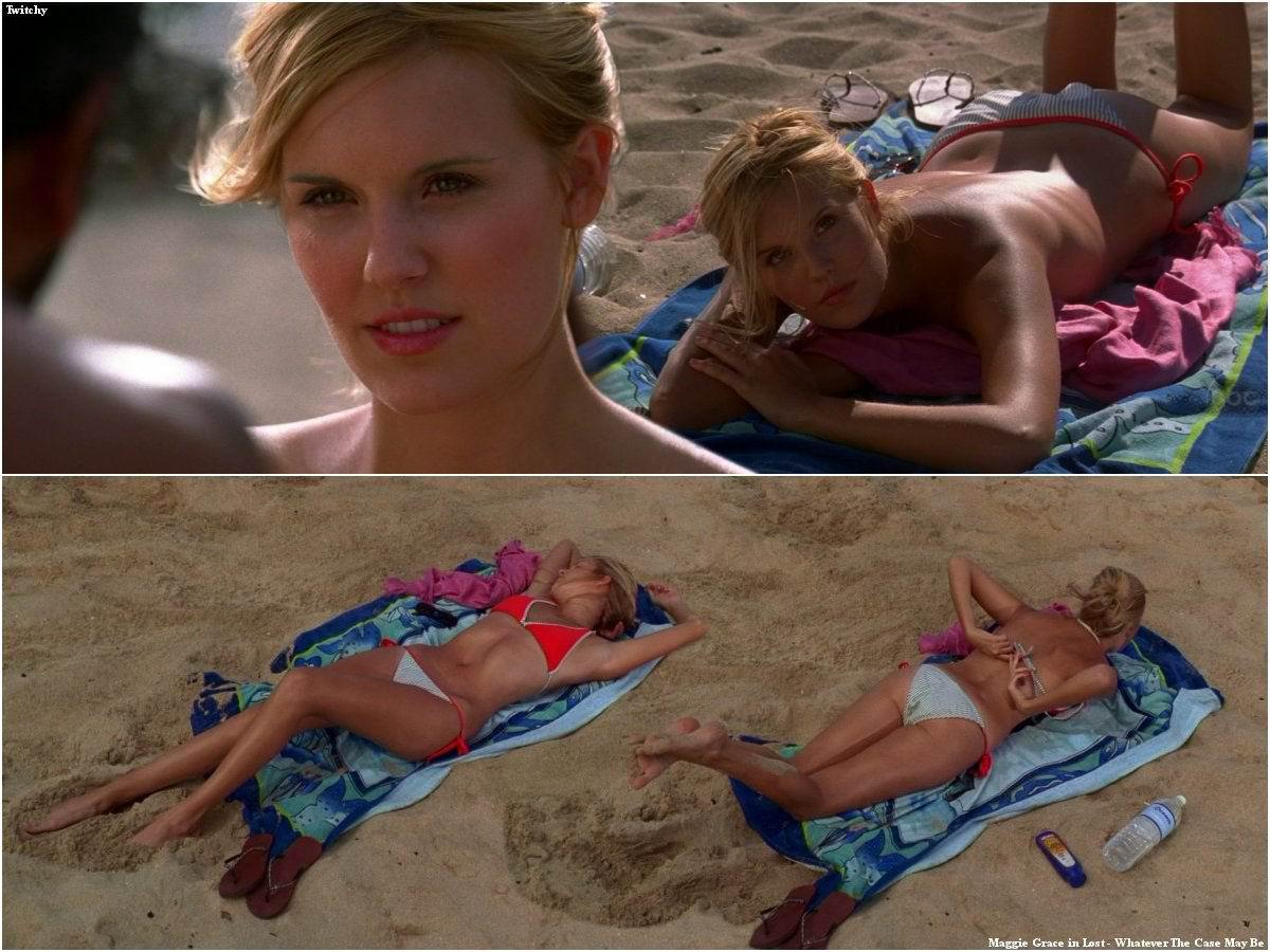 Aquí encontrareis fotos de Maggie Grace desnuda... 